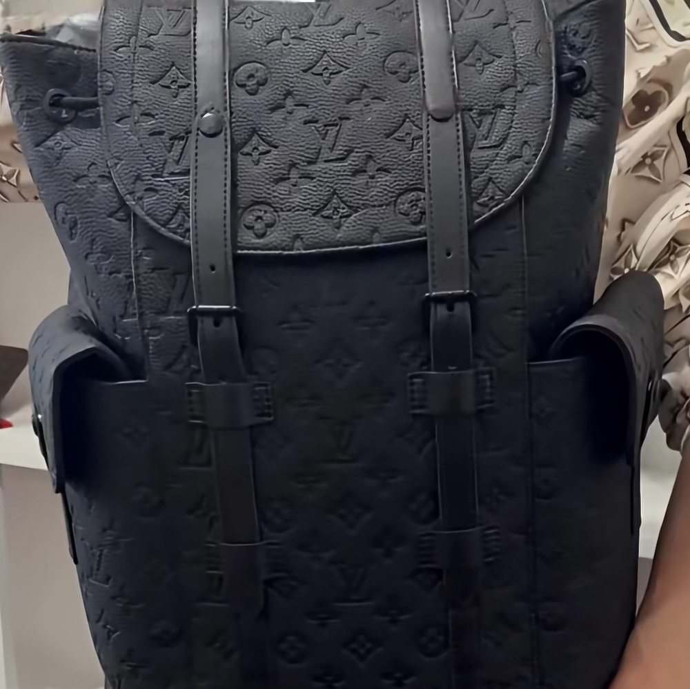 Luxury Black Monogram Backpack